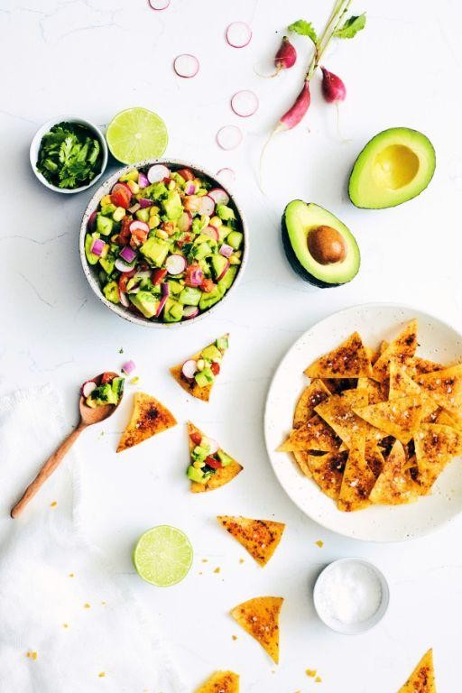 Avocado and Lime Lavosh Chips