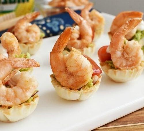 Avocado and Shrimp Phyllo Cups