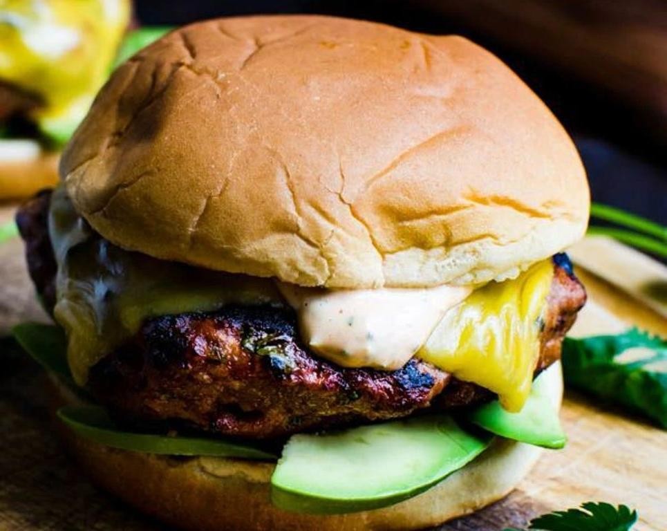Avocado and Sriracha Turkey Patty