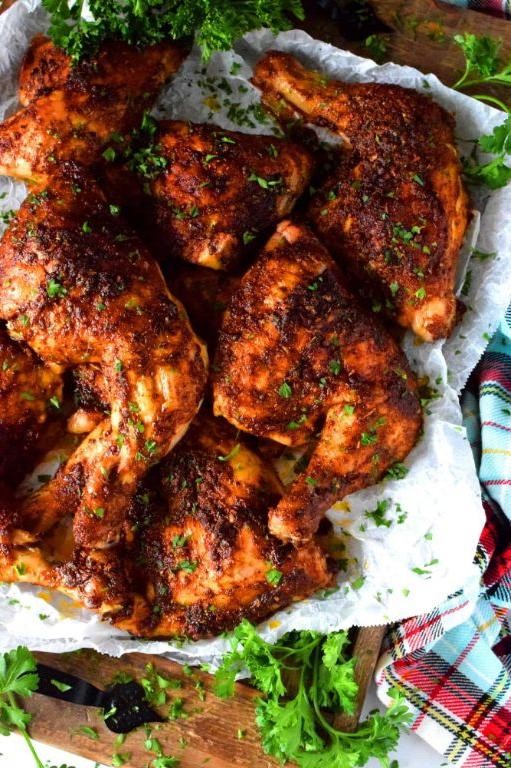 BBQ Baked Chicken Leg Quarters
