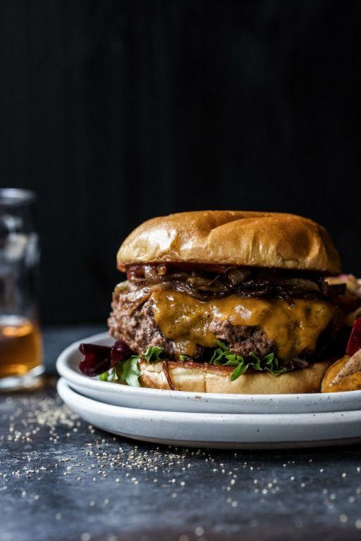 BBQ Bourbon Infused Burgers