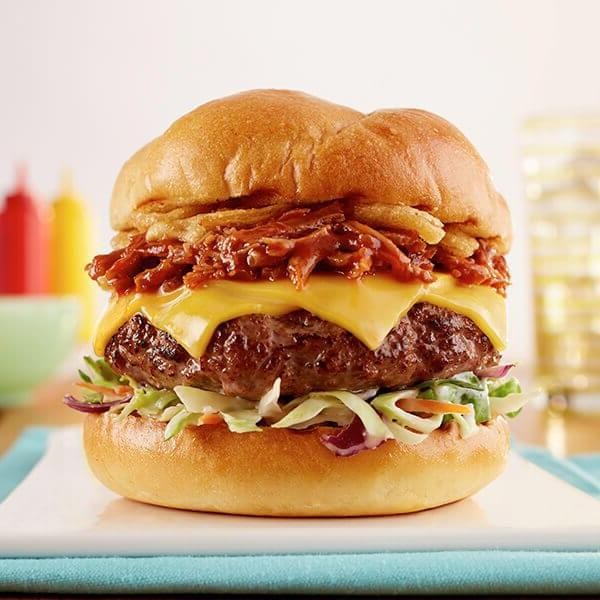 BBQ Pulled Pork Hamburger Patty