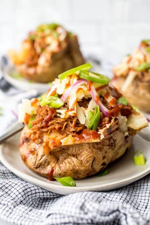 BBQ Pulled Pork Potato Cakes