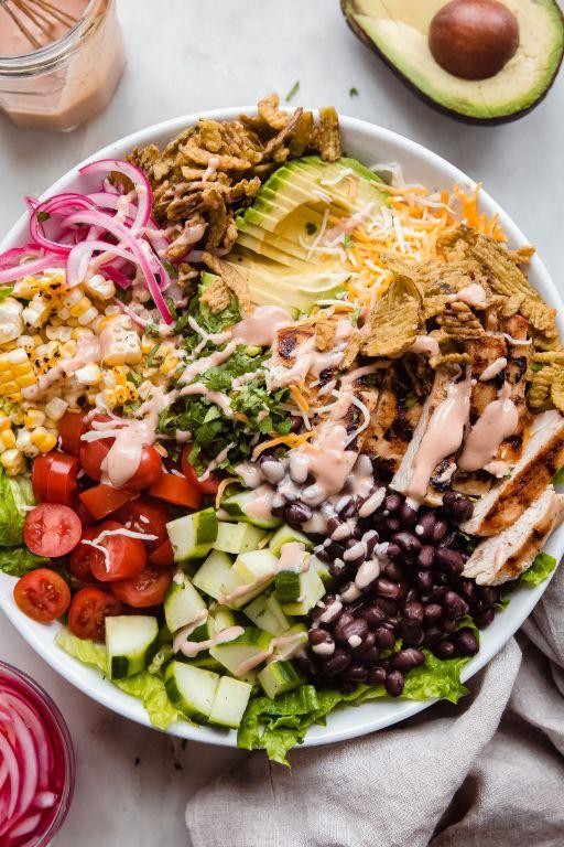 BBQ Ranch Chopped Chicken Salad