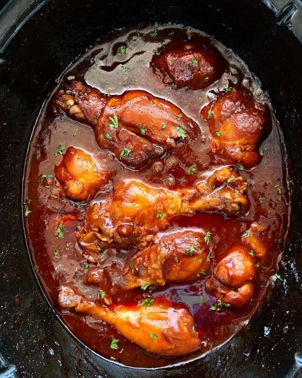 BBQ Slow Cooker Chicken Drumsticks