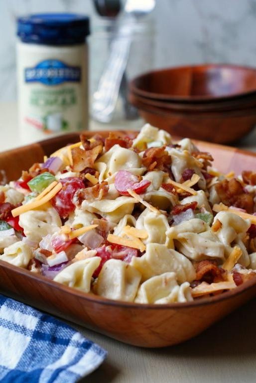Bacon Ranch Tortellini Salad