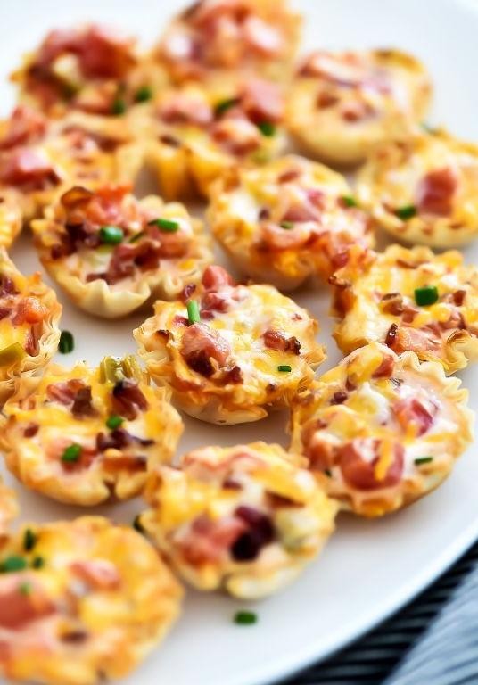 Bacon and Cheddar Phyllo Cups