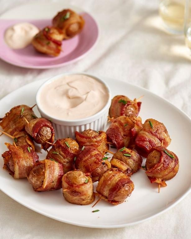 Bacon-Wrapped Potato Bites