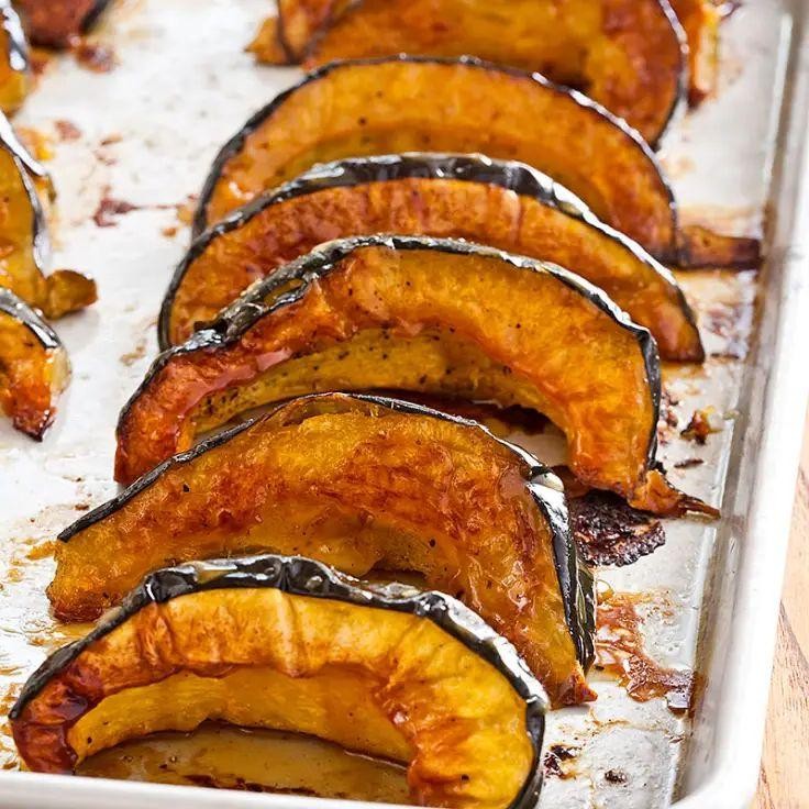 Baked Acorn Squash with Maple Glaze