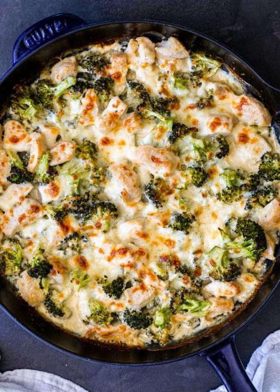 Baked Cream of Chicken and Broccoli