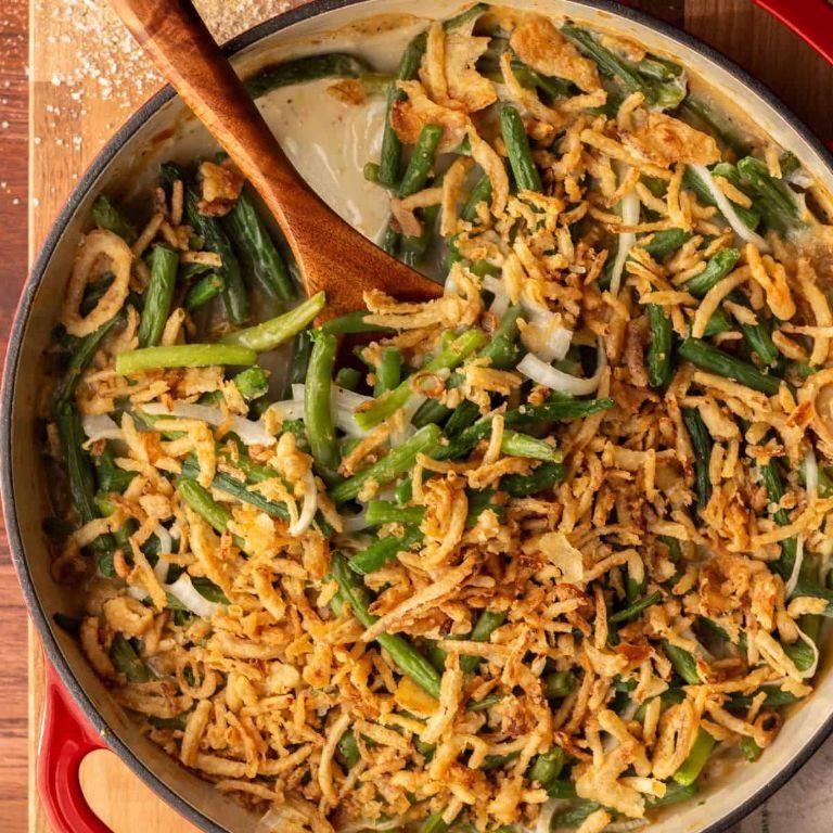 Baked Cream of Chicken and Green Bean Casserole