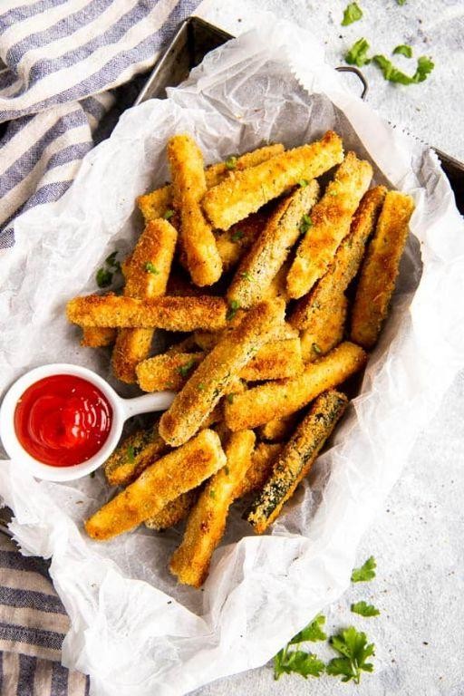 Baked Parmesan Zucchini Fries