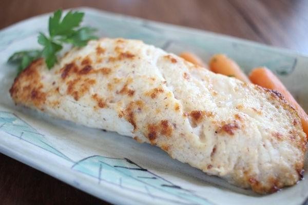 Baked Triggerfish with Parmesan Crust