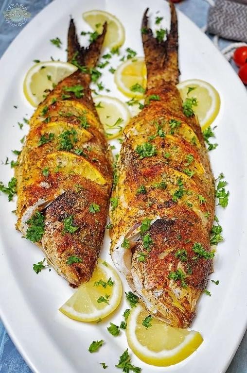 Baked Yellow Tail Snapper with Herbs and White Wine