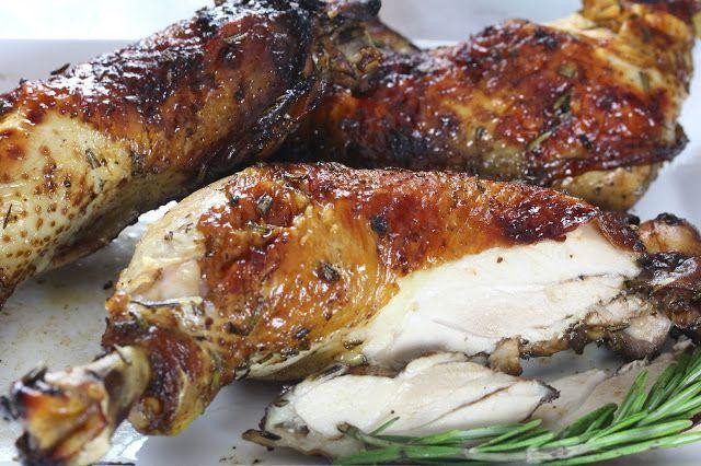 Balsamic Glazed Baked Chicken Leg Quarters