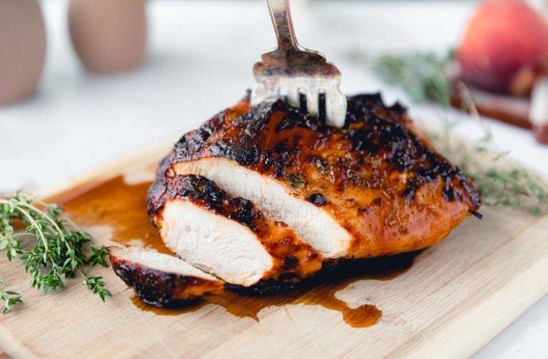 Balsamic Glazed Boneless Turkey Breast with Thyme