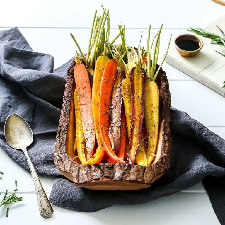 Balsamic Glazed Carrots with Rosemary