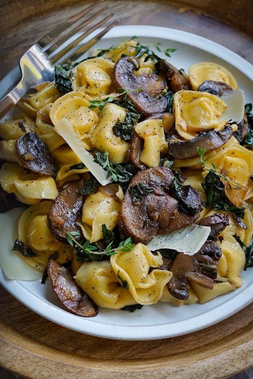 Balsamic Glazed Mushroom Tortellini