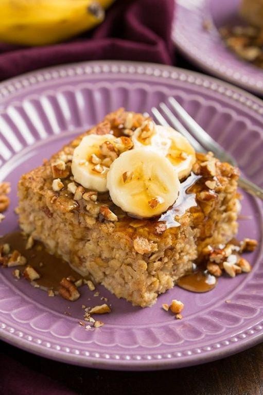 Banana Nut Baked Oats