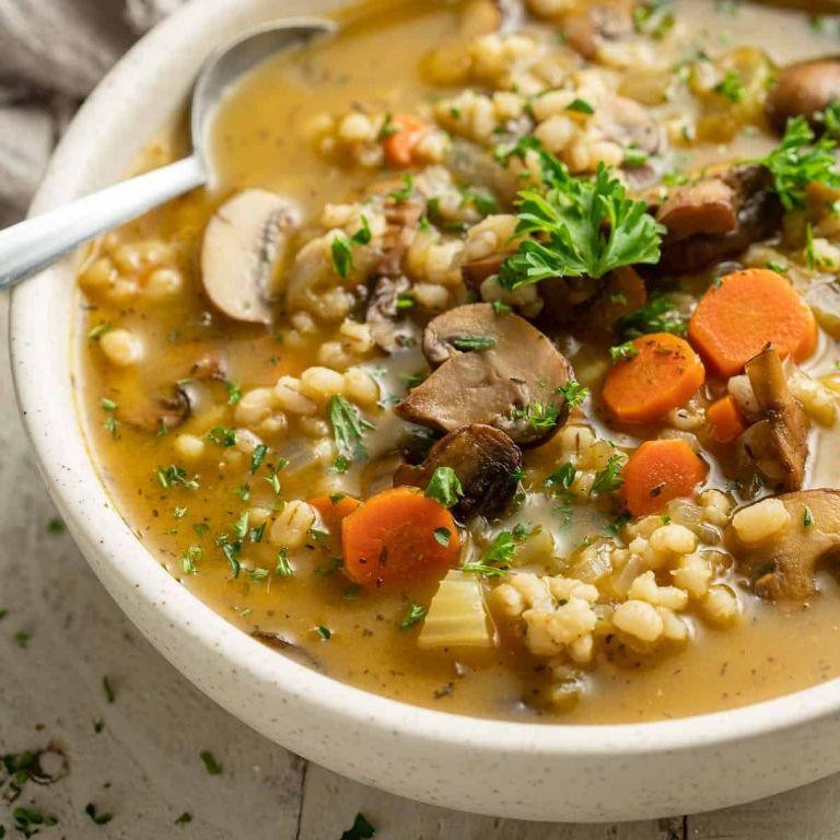 Barley and Mushroom Soup
