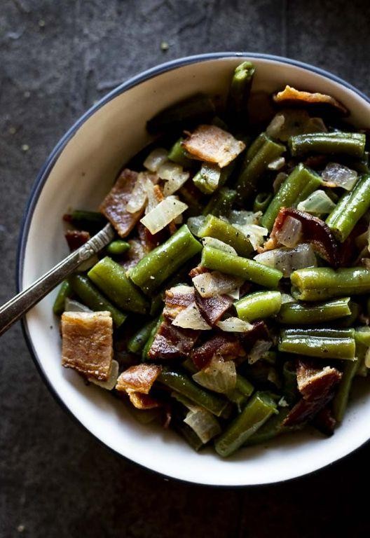 Beef Broth Simmered Green Beans