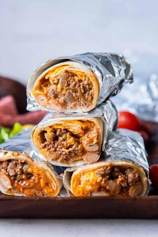 Beef and Bean Burritos