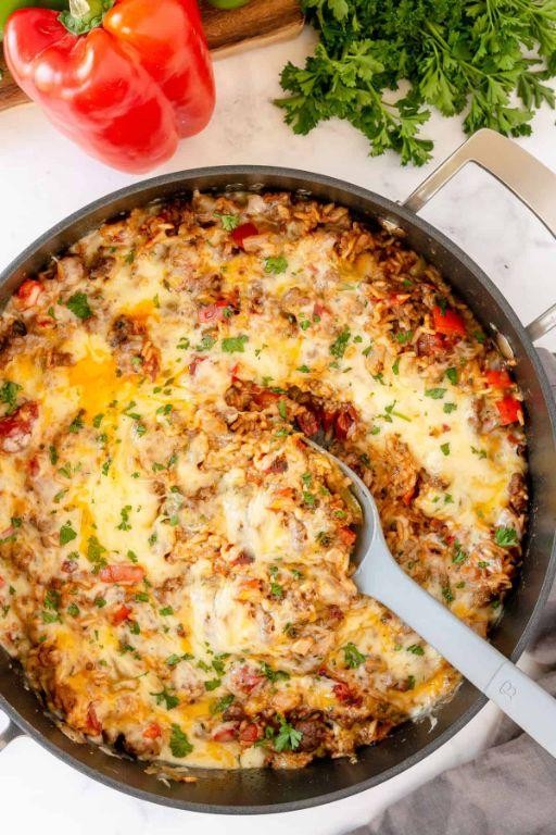 Beef and Bell Pepper Skillet