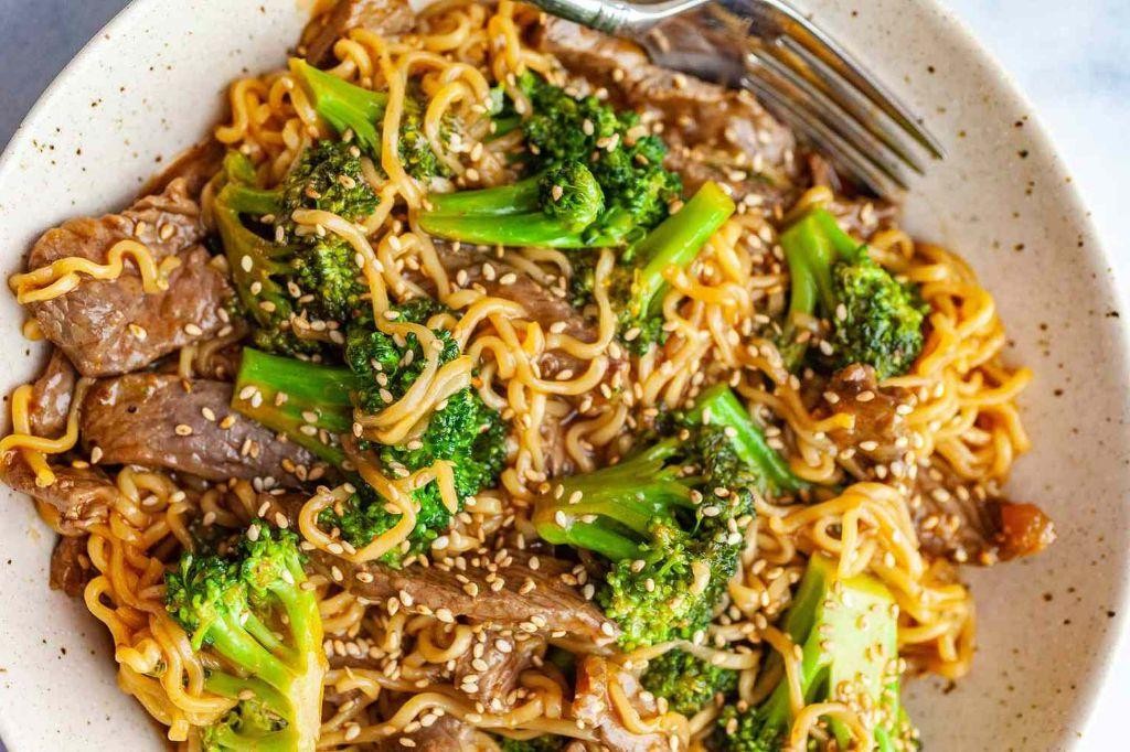 Beef and Broccoli Ramen Stir-Fry