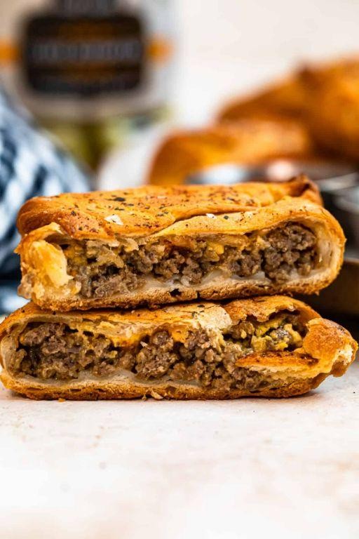 Beef and Cheddar Crescent Roll Pie