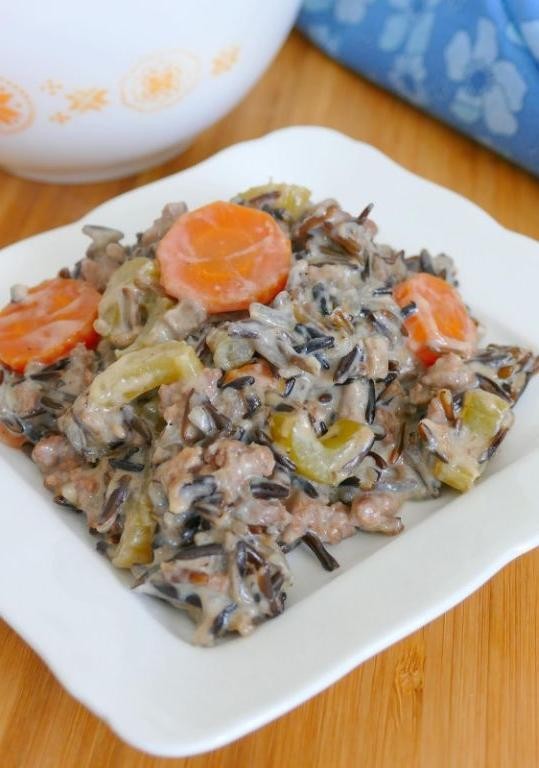 Beef and Wild Rice Casserole
