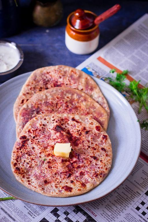 Beetroot Paratha (Vibrant Beetroot Infused Paratha)