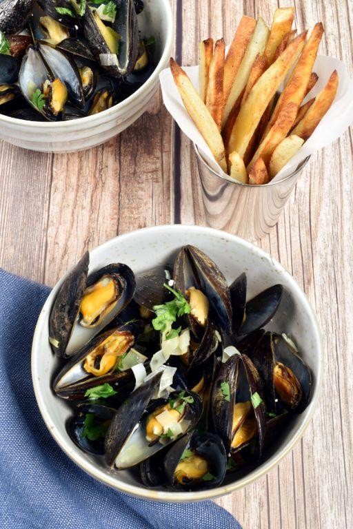 Belgian Moules-Frites (Mussels and Fries)