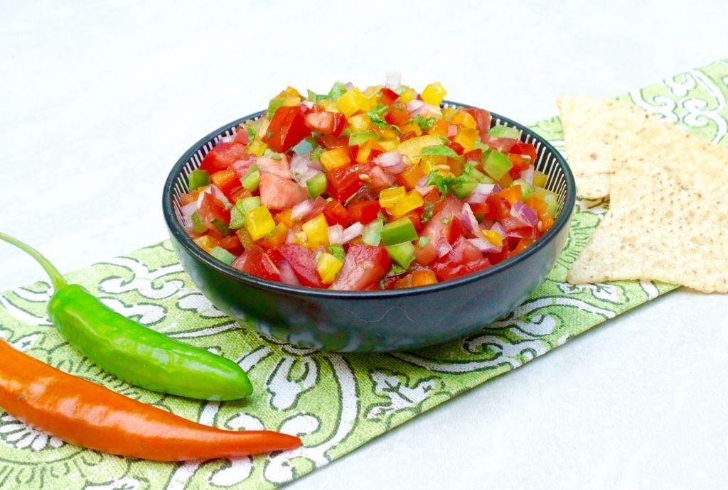 Bell Pepper Salsa with Fresh Herbs