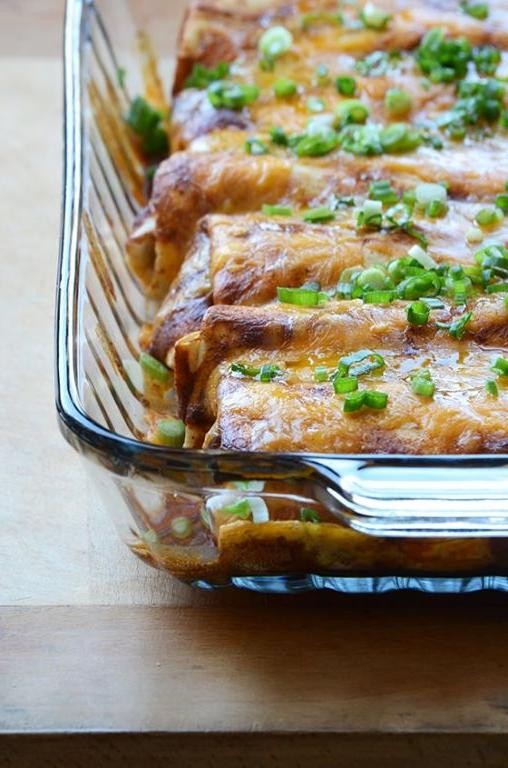 Bell Pepper and Corn Enchiladas