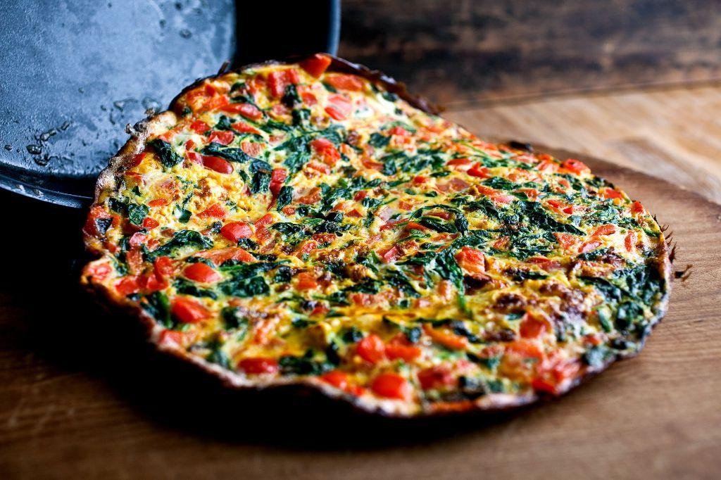 Bell Pepper and Spinach Frittata