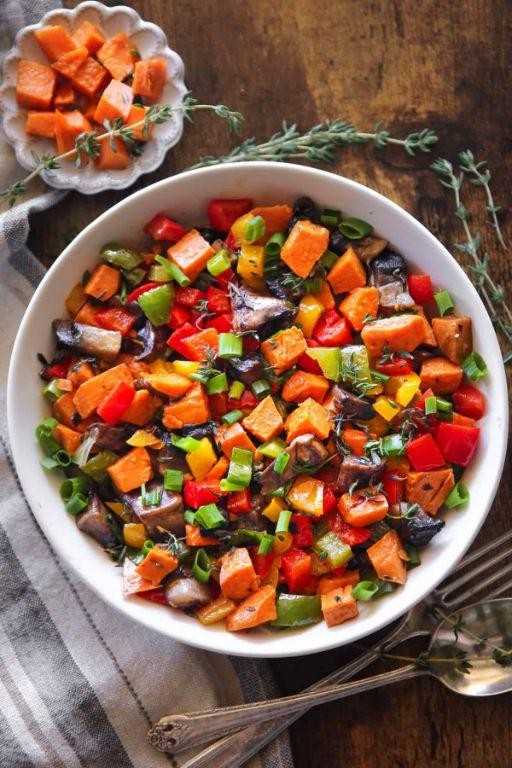 Bell Pepper and Sweet Potato Hash