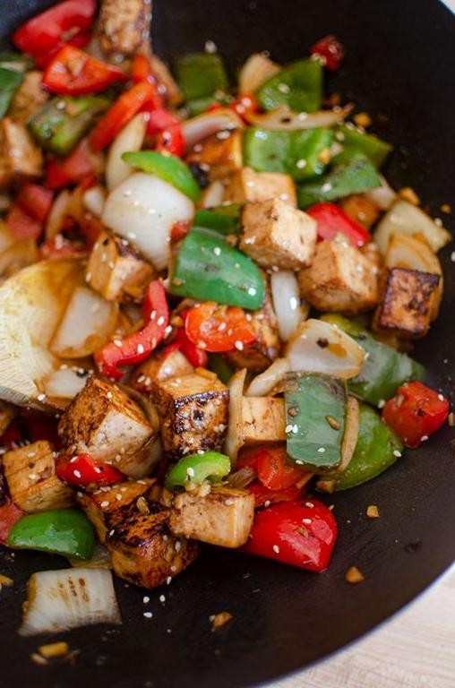 Bell Pepper and Tofu Stir-Fry