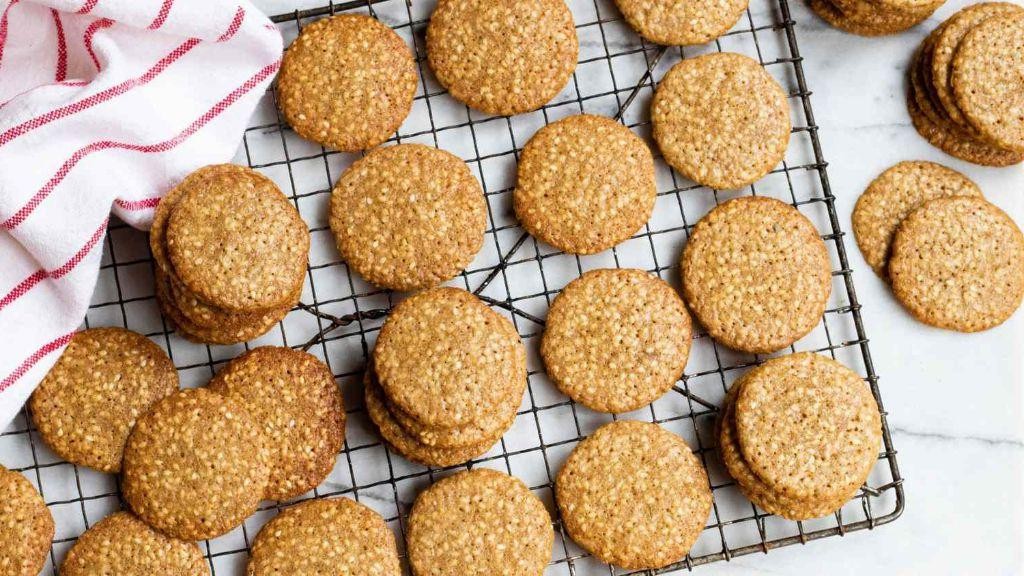 Benne Seed Wafers with Honey Butter