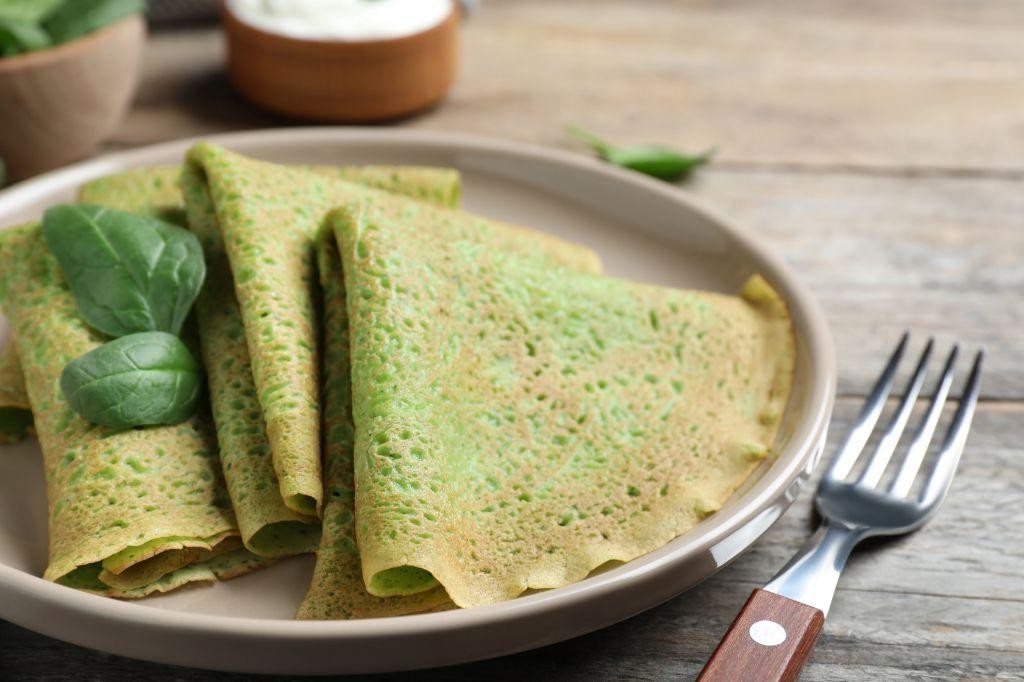 Besan Cheela with Spinach