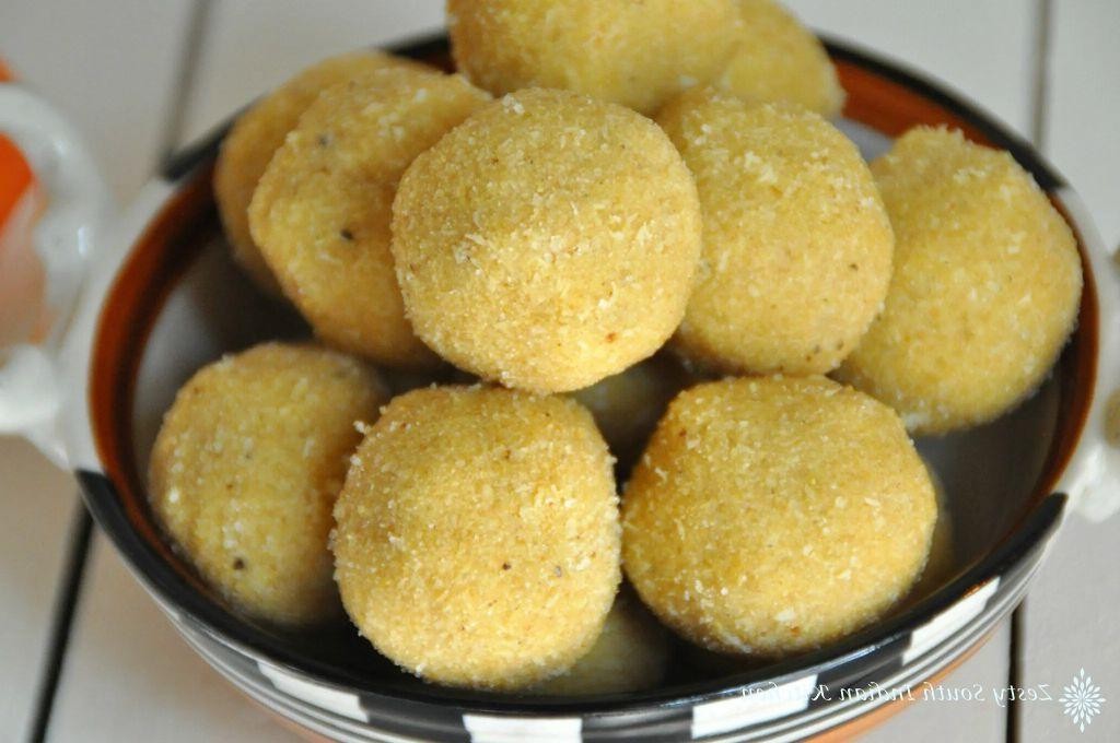 Besan Coconut Ladoo