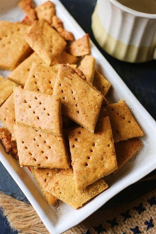 Besan Papdi (Crispy Chickpea Flour Crackers)