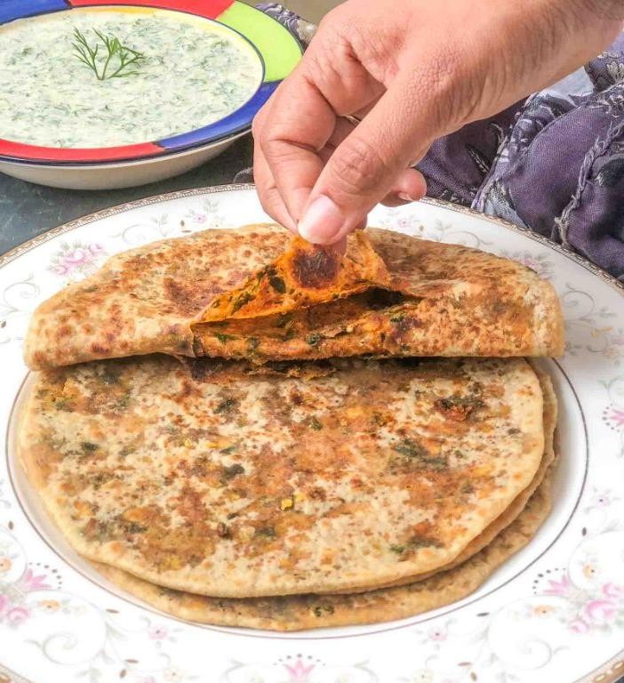 Besan Stuffed Paratha