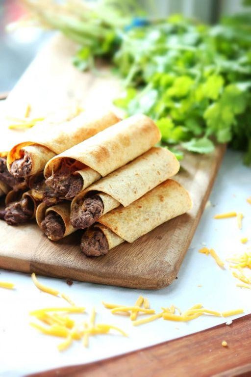 Black Bean and Cheese Taquitos