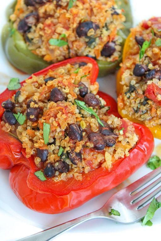 Black Bean and Rice Stuffed Peppers