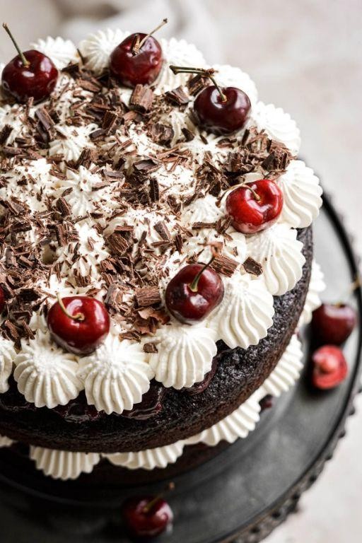 Black Forest Bavarian Cream with Cherries