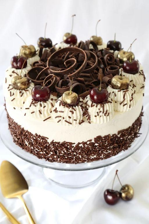 Black Forest Gateau with Espresso-Infused Layers