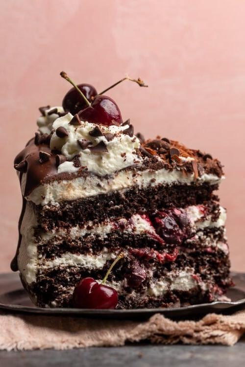 Black Forest Gateau with Kirsch-Infused Cream
