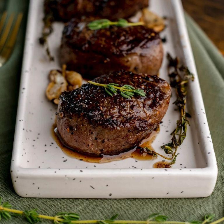Black Pepper and Thyme Grilled Elk Tenderloin