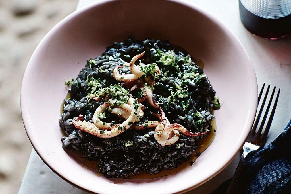 Black Risotto with Squid Ink