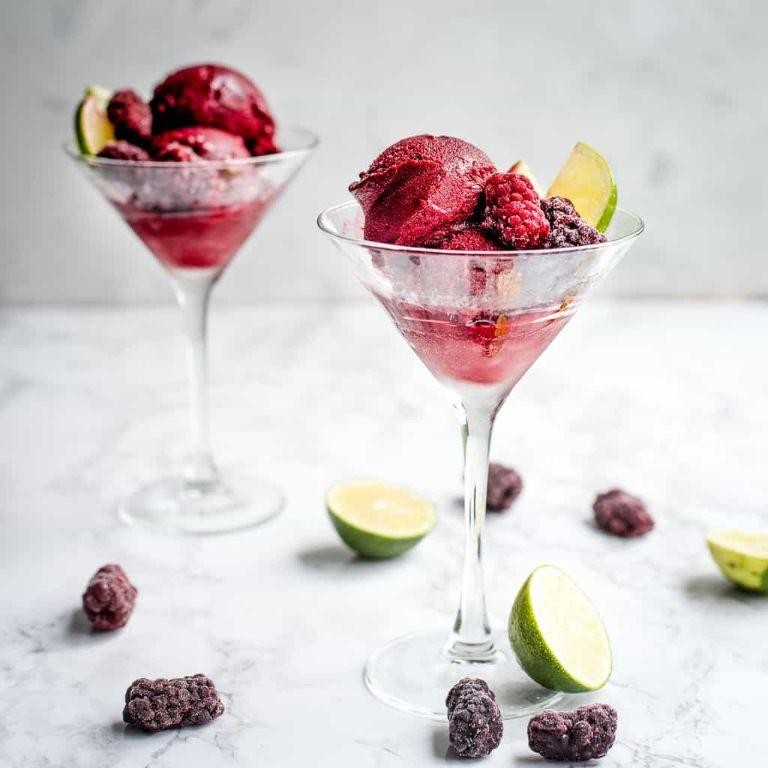 Blackberry Lime Sorbet